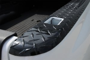 Chevrolet Silverado Truck Bed Caps - Dee Zee - Wrap Side w/Stake Pockets, Black-Tread Aluminum - Black - `07-`13